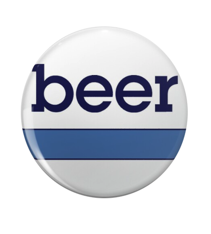 REPO MAN: "BEER" GENERIC BUTTON