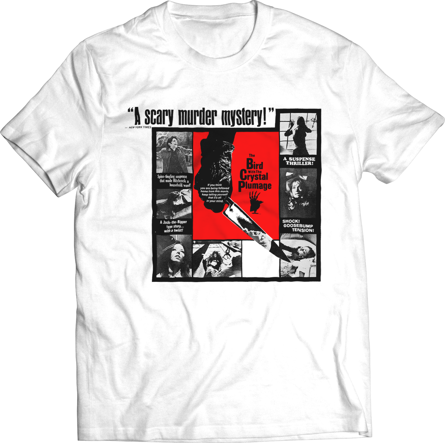 DARIO ARGENTO “BIRD WITH THE CRYSTAL PLUMAGE” LOBBY CARD T-SHIRT