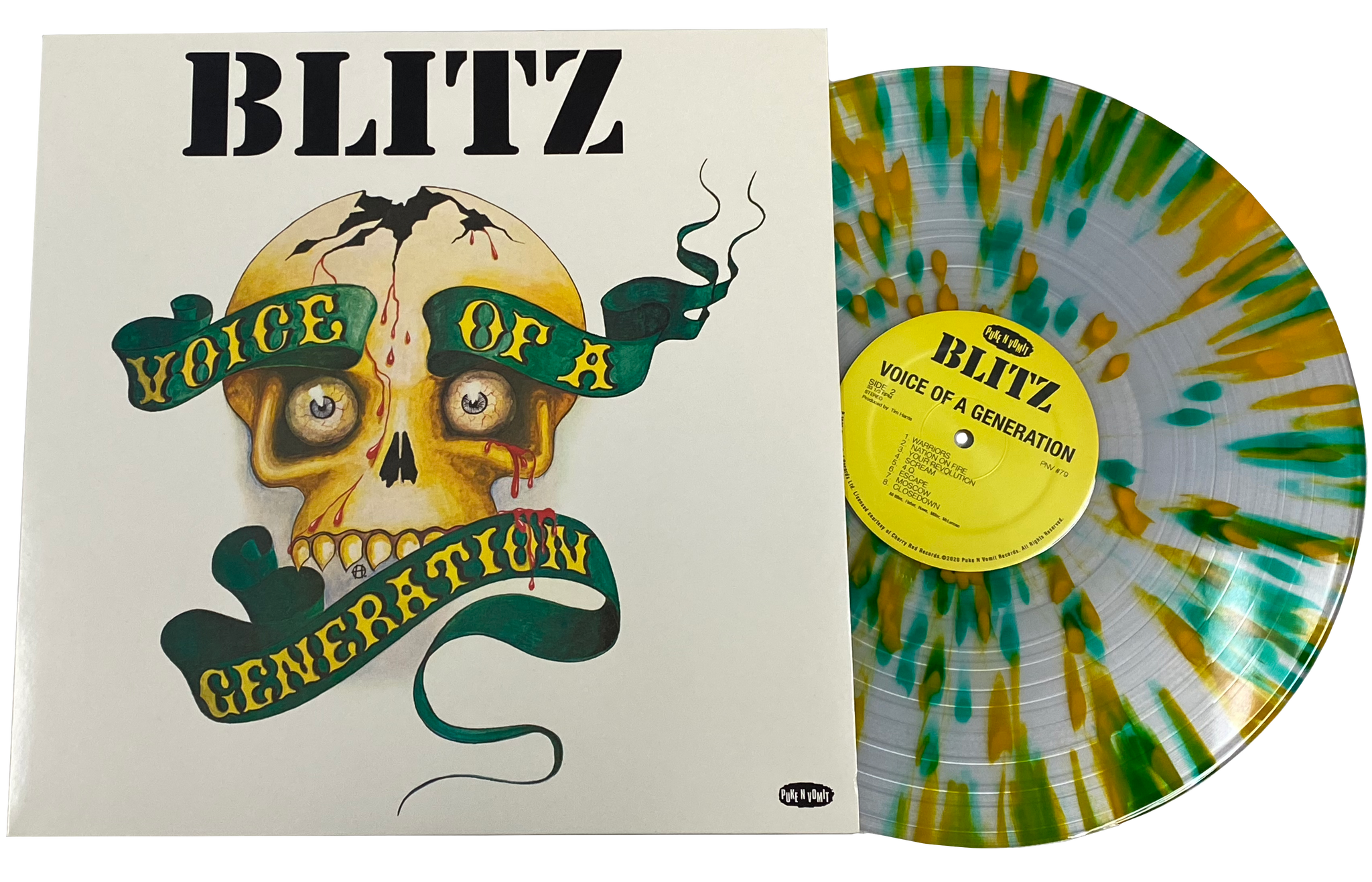 BLITZ "VOICE OF A GENERATION" SPLATTER VINYL LP