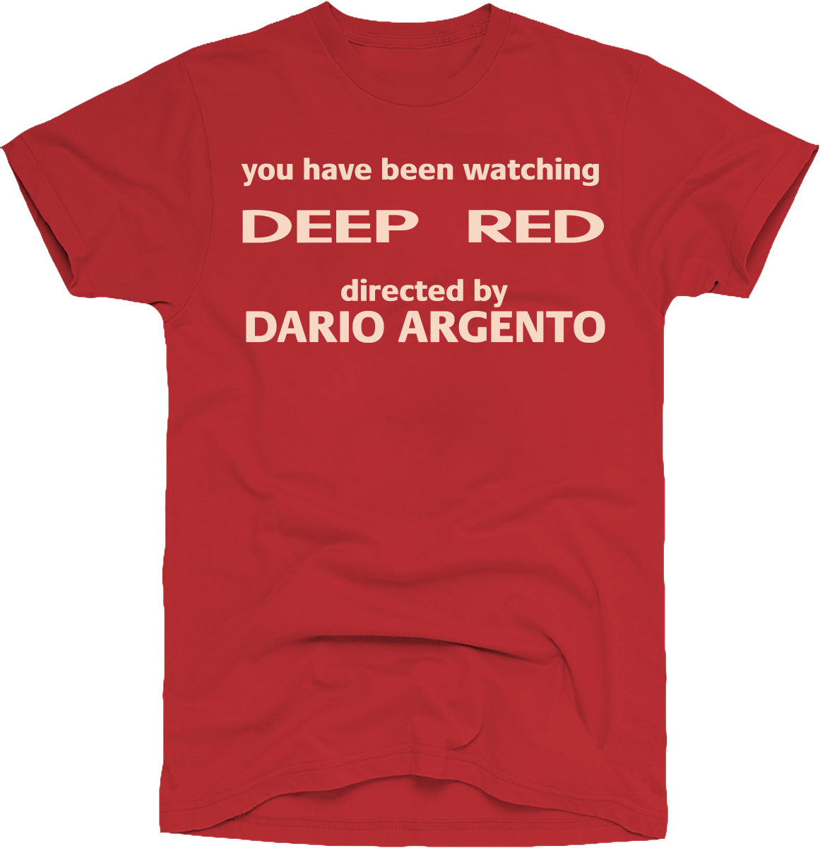 DARIO ARGENTO: DEEP RED CREDITS RED T-SHIRT