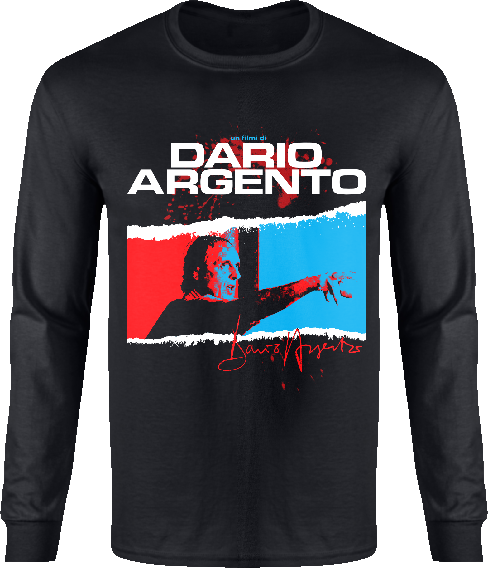 DARIO ARGENTO: "DARIO TORN" LONG SLEEVE T-SHIRT