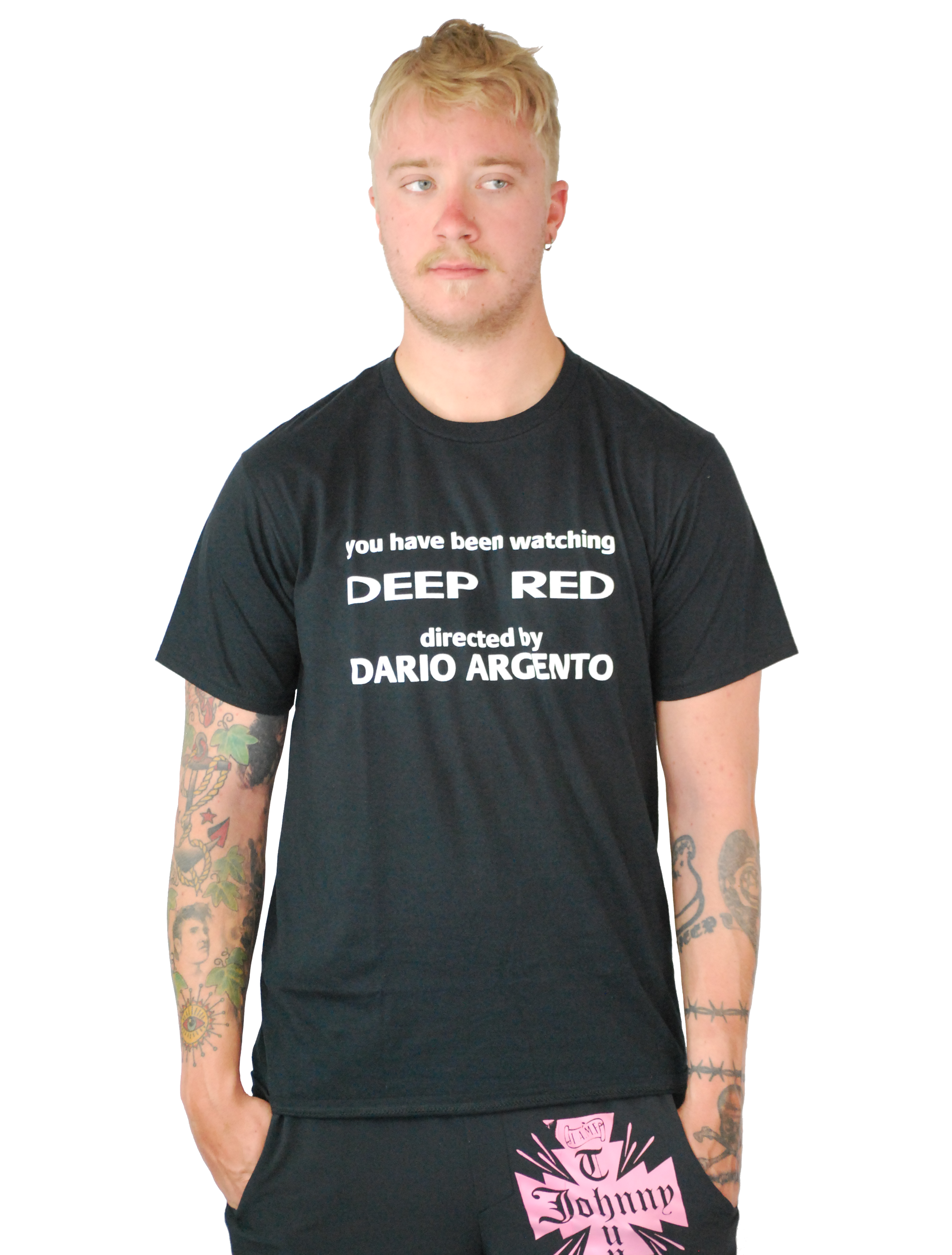 DARIO ARGENTO: DEEP RED CREDITS BLACK T-SHIRT
