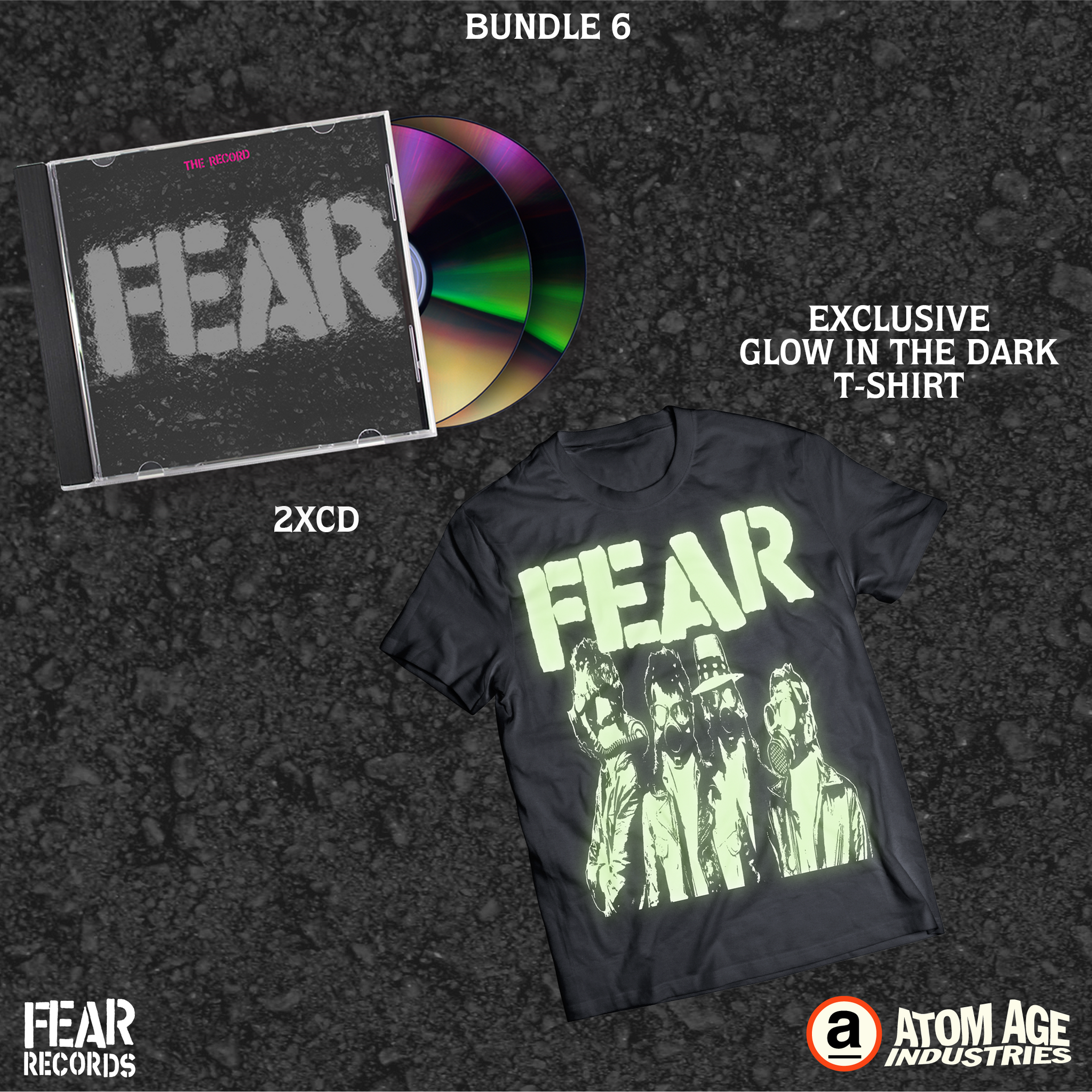 FEAR:  "FEAR THE RECORD" 2CD SET BUNDLE 6 ***PREORDER- ORDERS CLOSED***