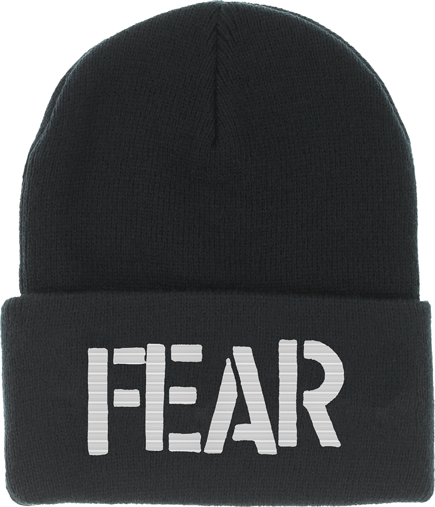 FEAR: "LOGO" EMBROIDERED BEANIE