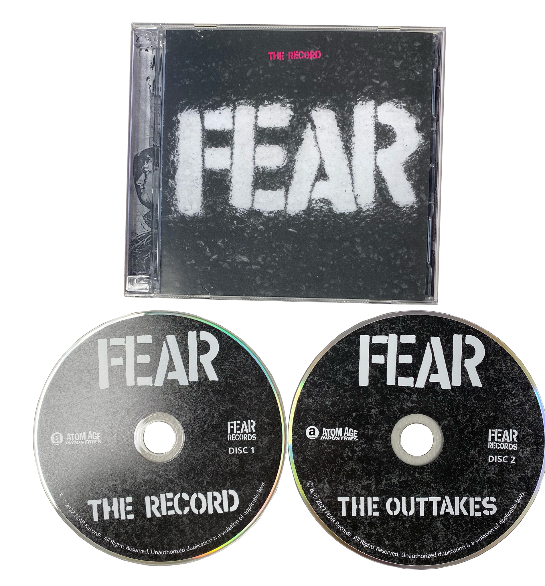 FEAR:  "FEAR THE RECORD" RE-ISSUE 2CD SET