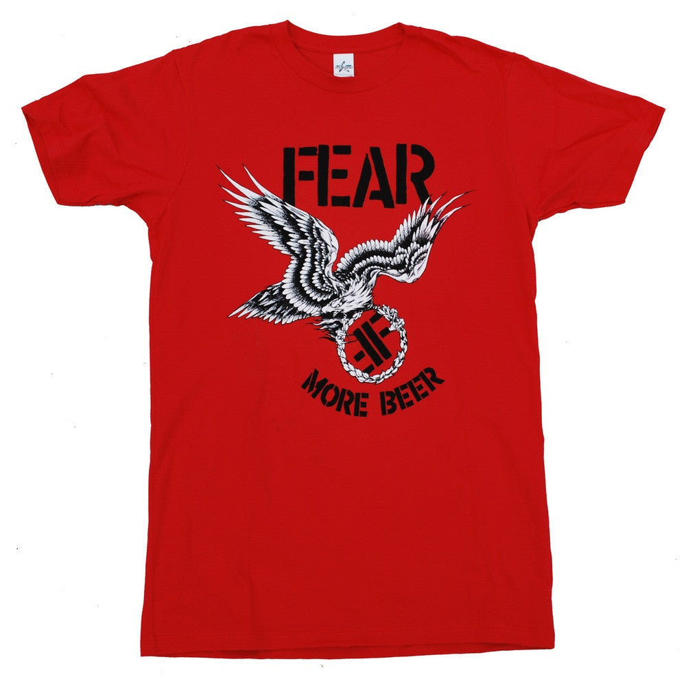 FEAR: "MORE BEER" RED T-SHIRT