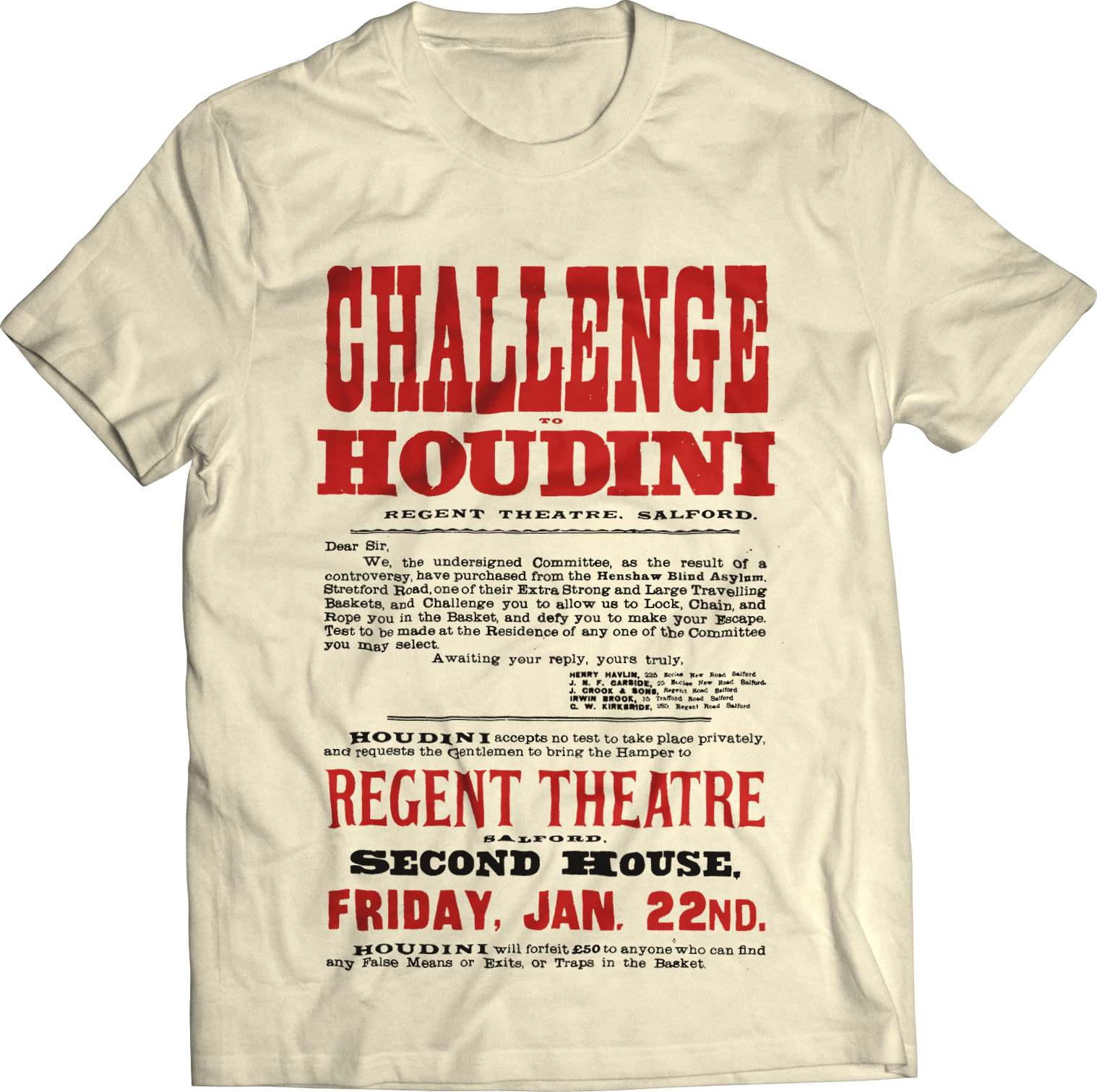 ATOM AGE "HOUDINI CHALLENGE" T-SHIRT