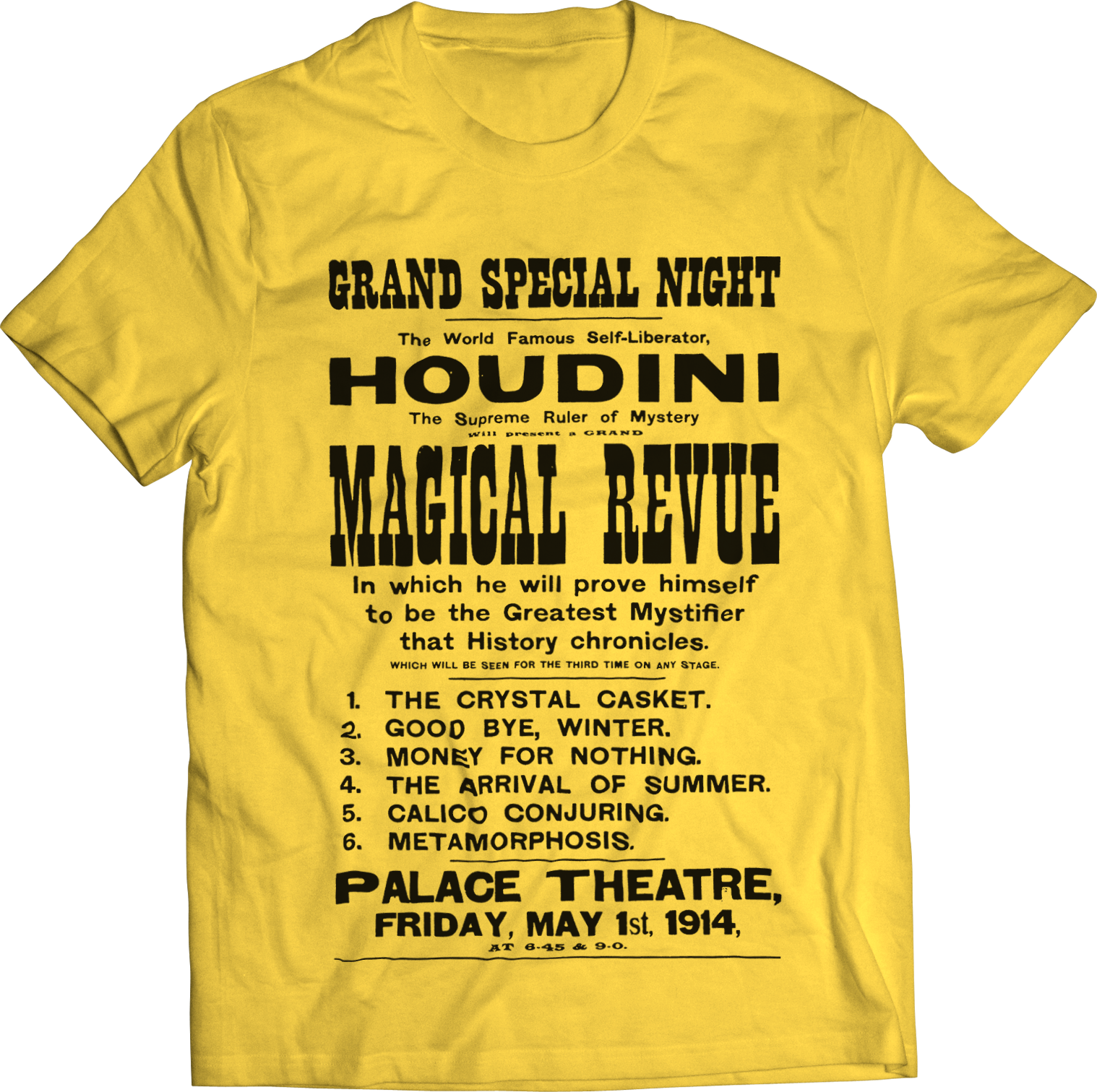 ATOM AGE "HOUDINI MAGICAL REVUE" T-SHIRT