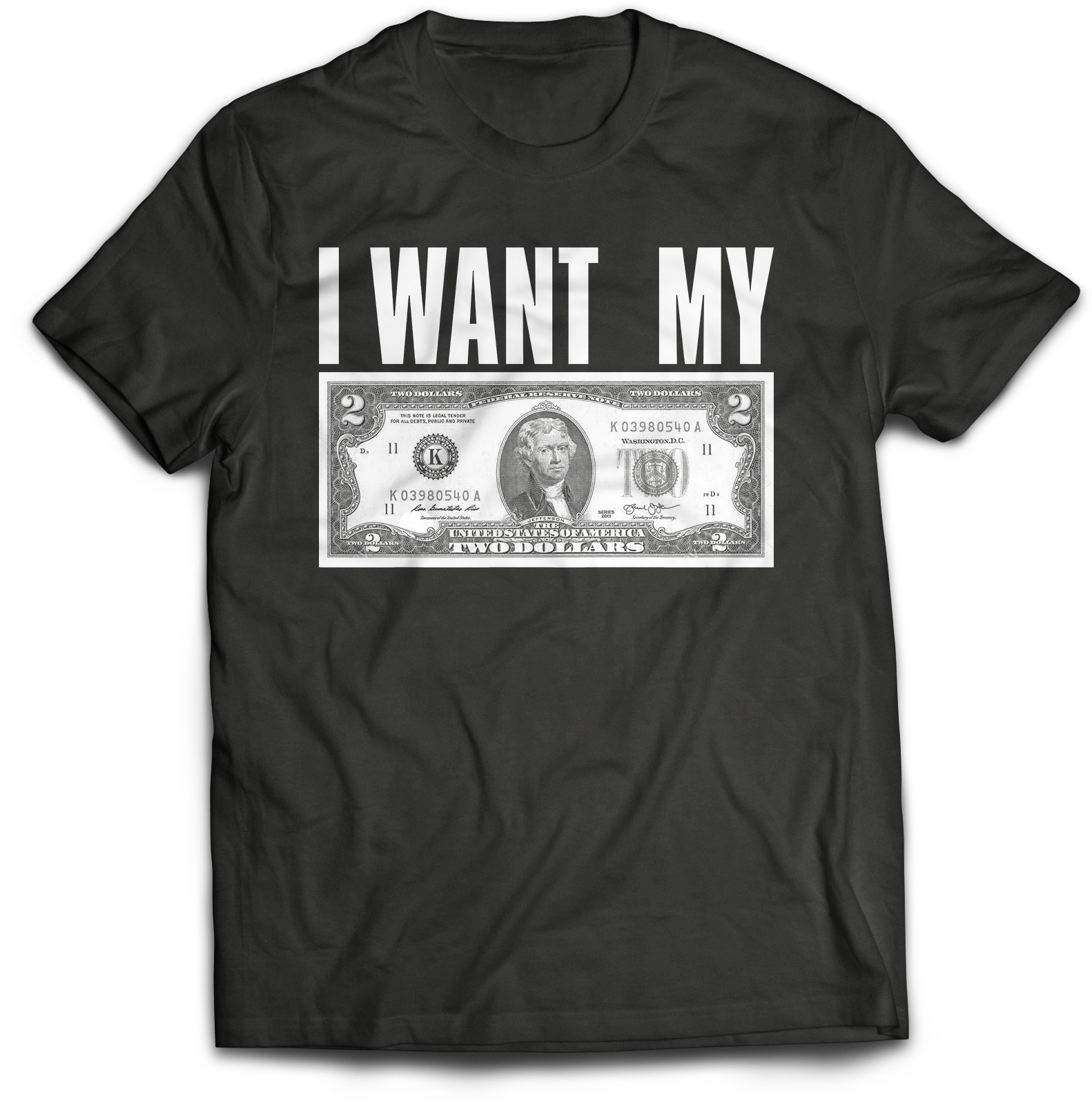 BETTER OFF DEAD "I WANT MY TWO DOLLARS" BLACK T-SHIRT