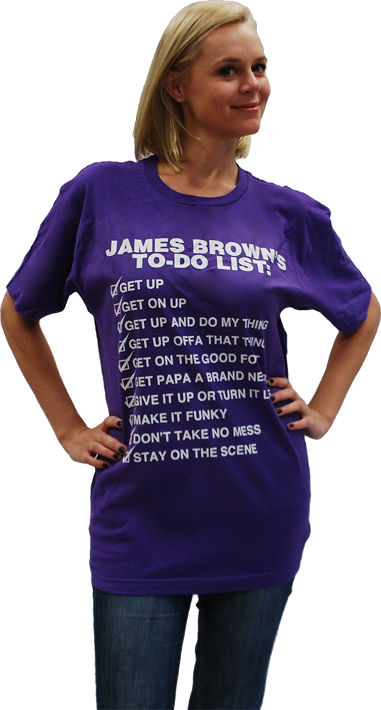 JAMES BROWN: "TO DO LIST" T-SHIRT