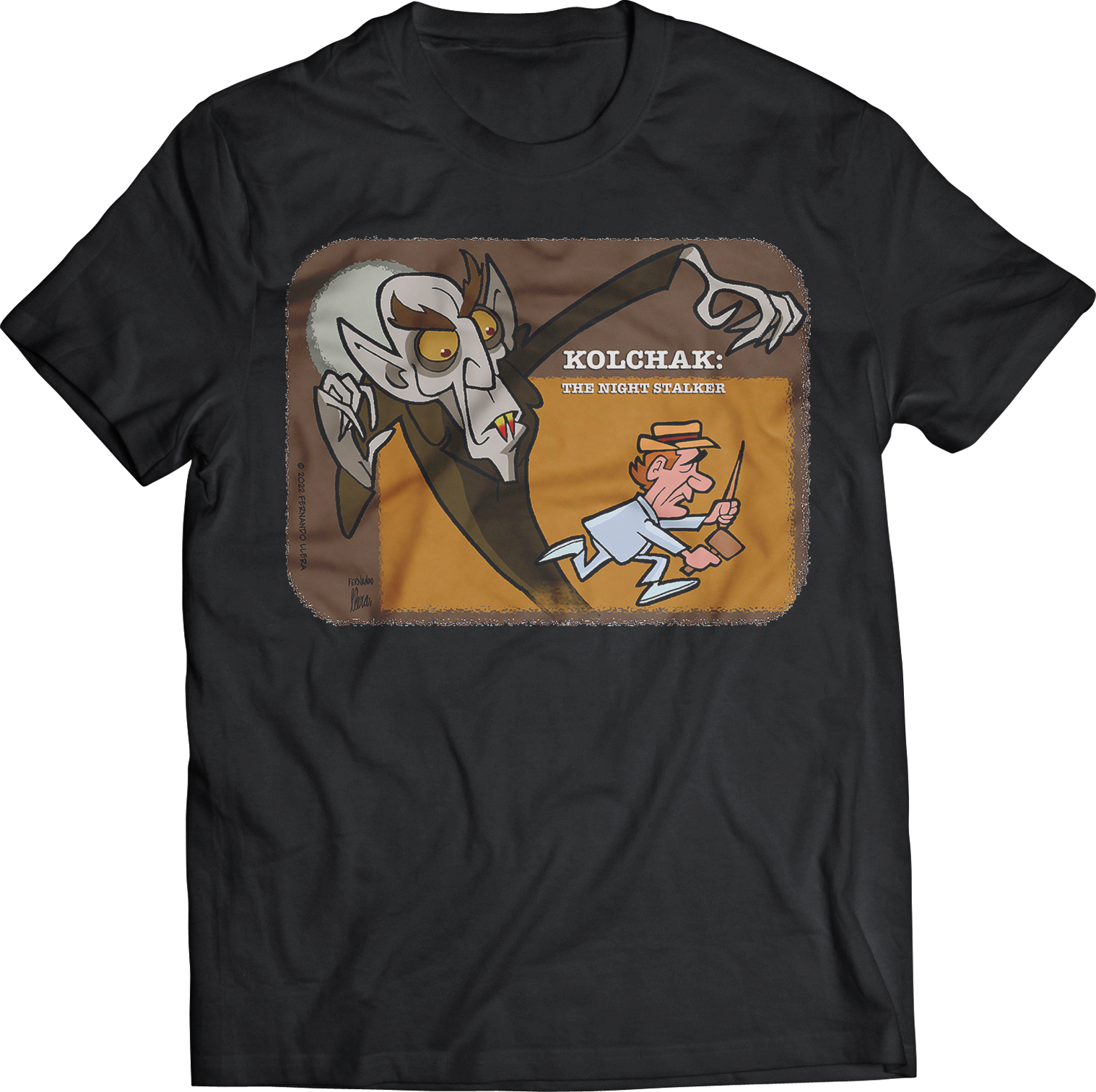 KOLCHAK: THE NIGHT STALKER:  "CARTOON" T-SHIRT