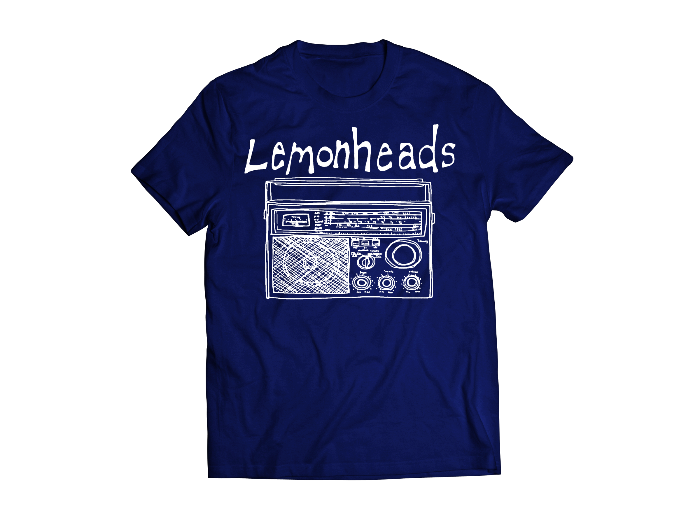 LEMONHEADS "RADIO" NAVY T-SHIRT