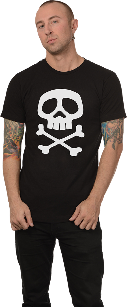 LEIJI MATSUMOTO'S CAPTAIN HARLOCK SKULL & CROSSBONES T-SHIRT