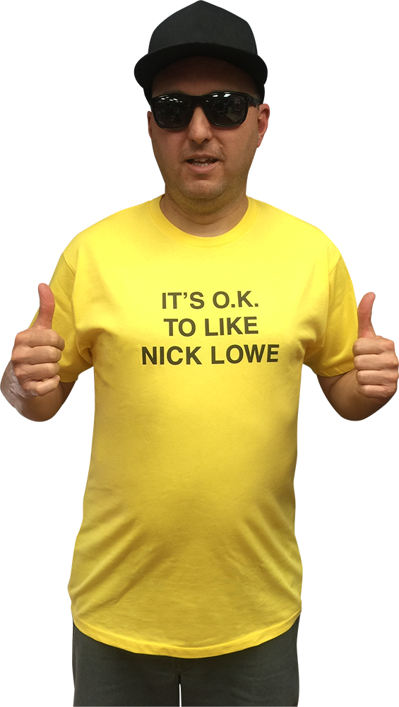 NICK LOWE "IT'S OK TO LIKE NICK LOWE" T-SHIRT