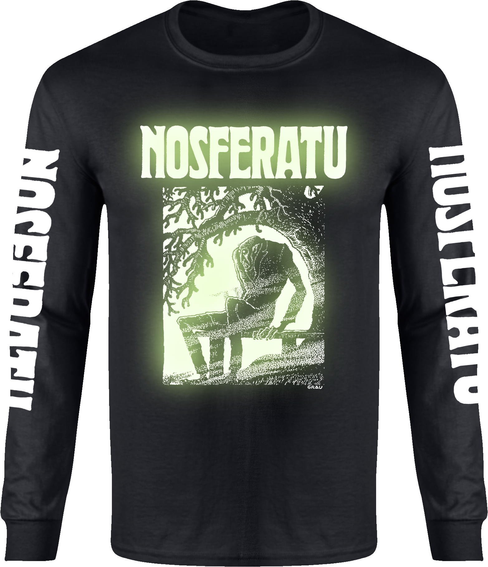 ATOM AGE NOSFERATU "ILLUSTRATED" LIMITED EDITION GLOW IN THE DARK LONG SLEEVE T-SHIRT