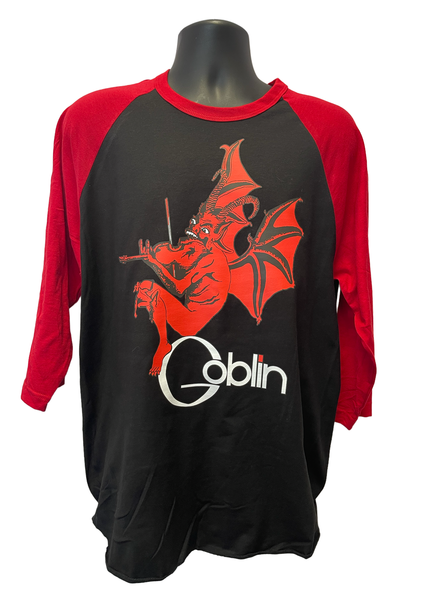 GOBLIN "ROLLER" BLACK & RED 3/4 SLEEVE RAGLAN