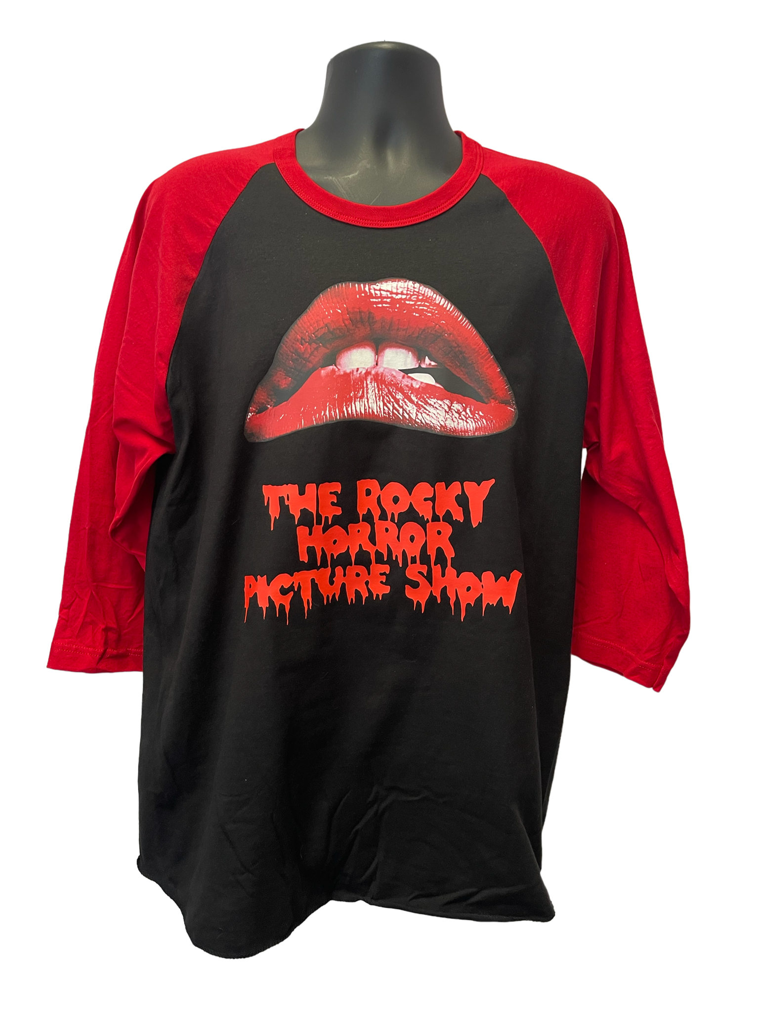 ROCKY HORROR PICTURE SHOW RED / BLACK RAGLAN