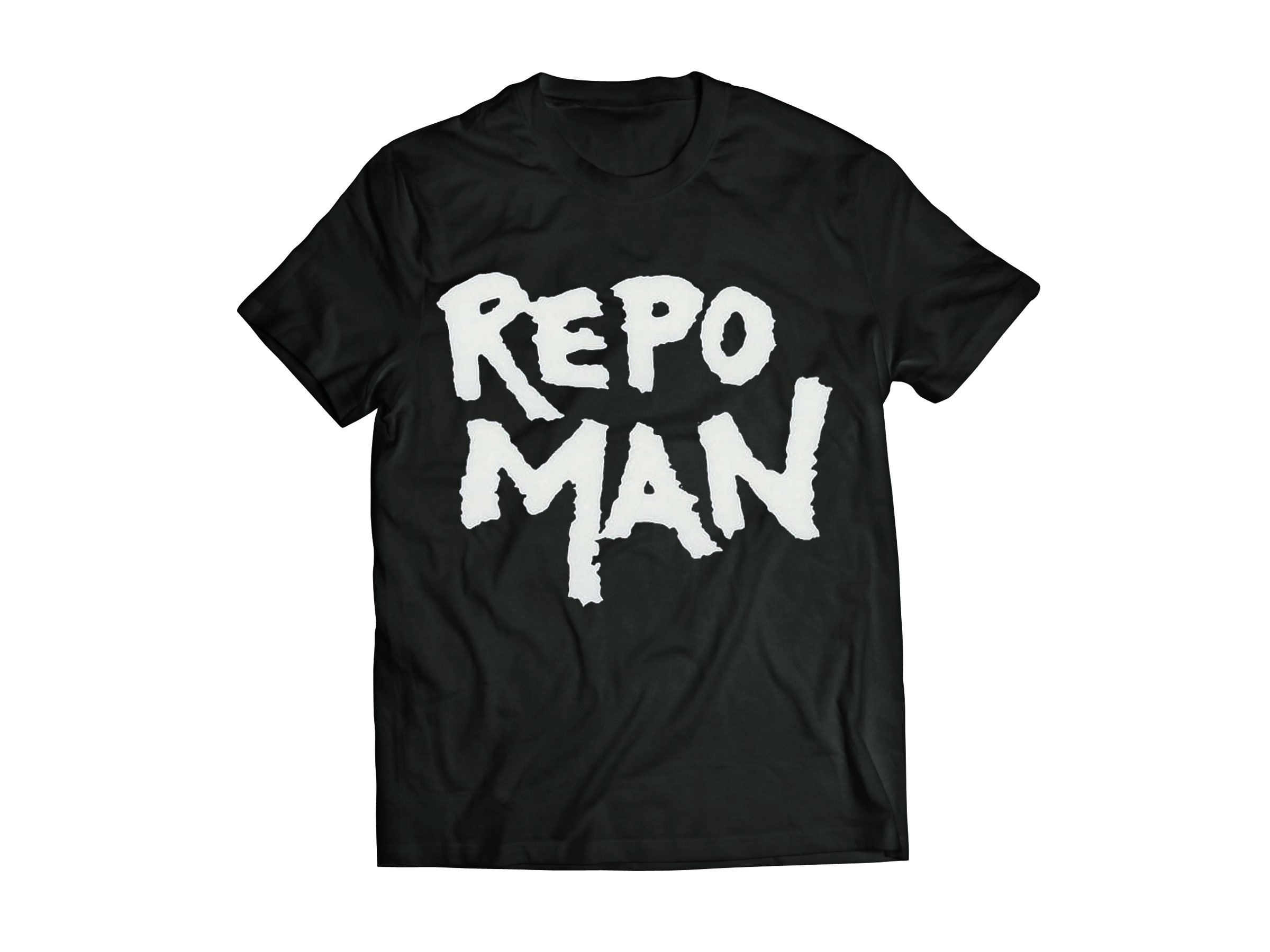 REPO MAN: "LOGO" BLACK T-SHIRT
