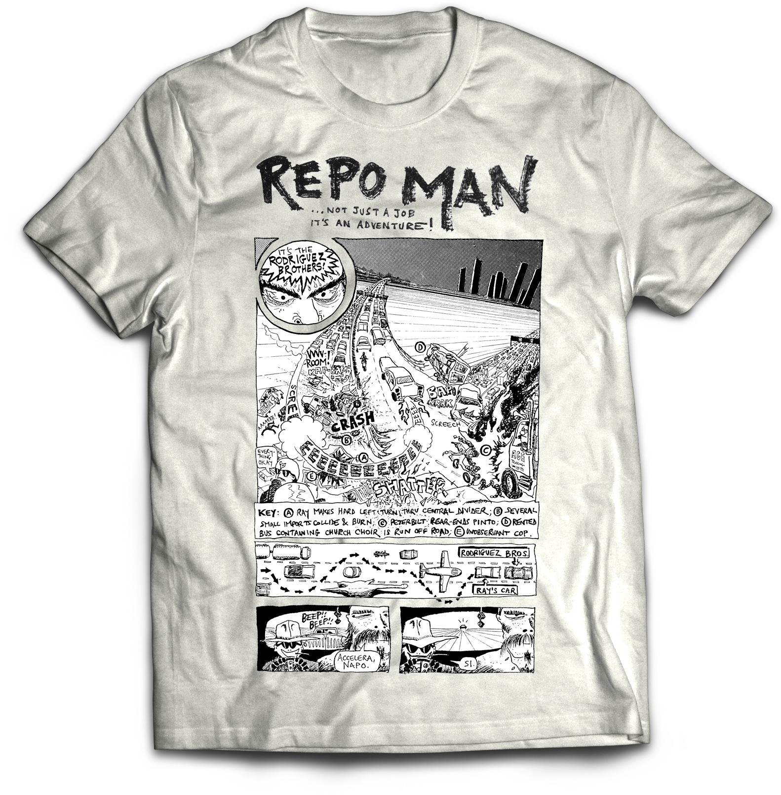 REPO MAN: COMIC PAGE 2 T-SHIRT