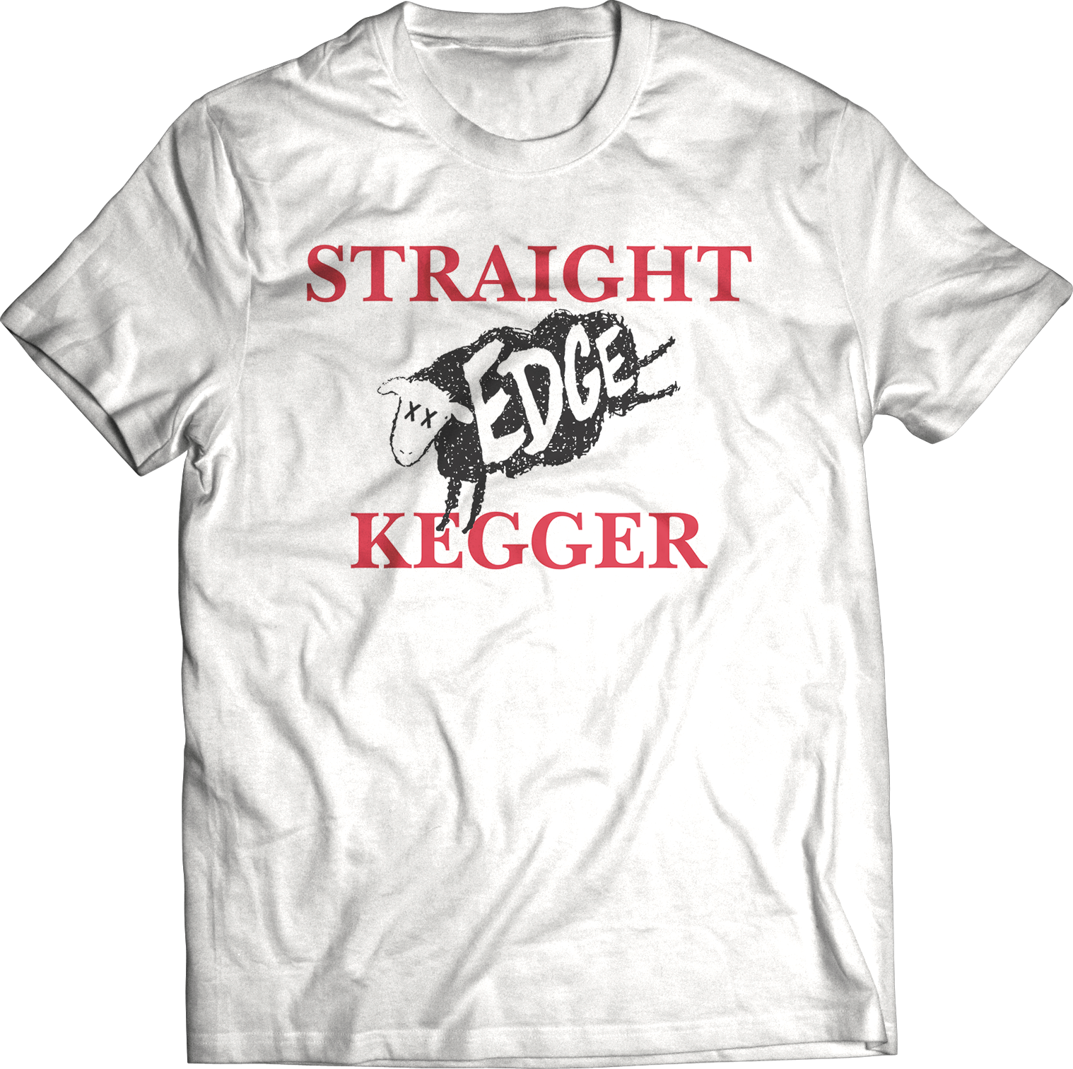 STRAIGHT EDGE KEGGER "OUT OF EDGE" T-SHIRT