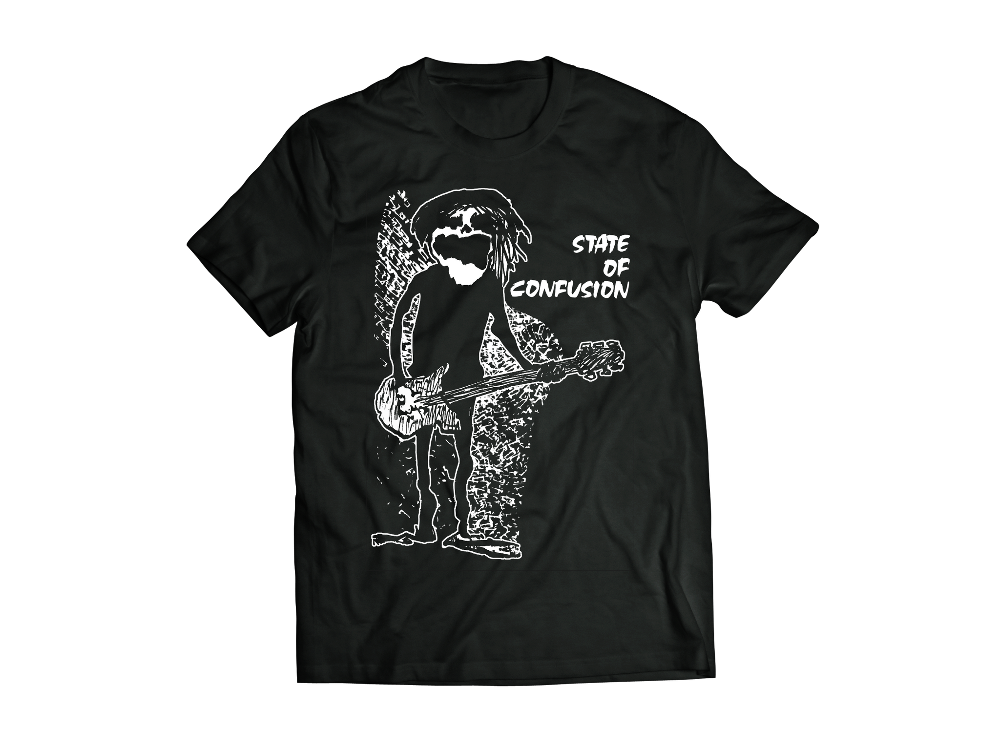 STATE OF CONFUSION - SOC GUITAR GUY T-SHIRT - BLACK