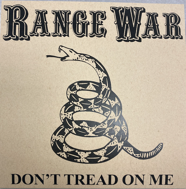 RANGE WAR "DON'T TREAD ON ME" 7" SINGLE