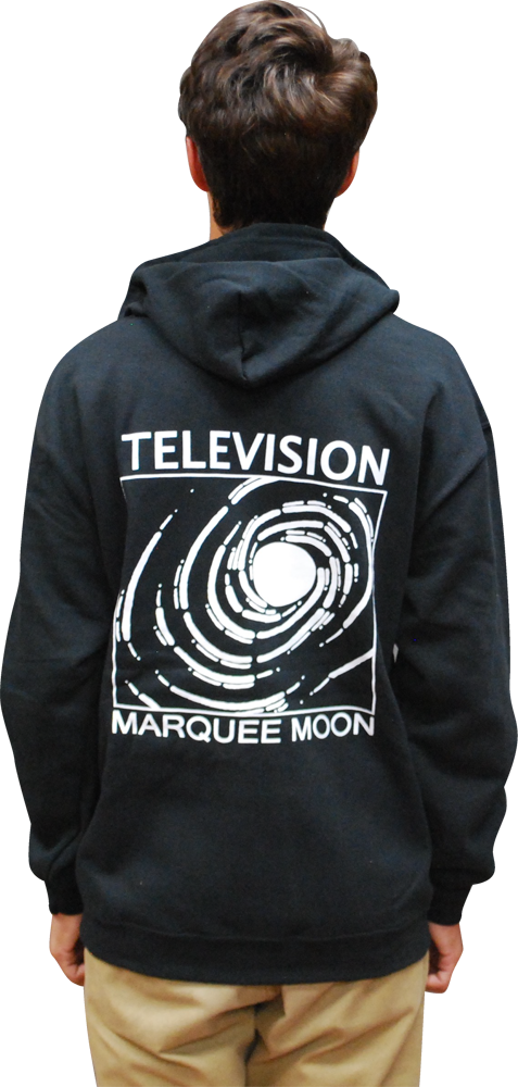 TELEVISION: "MARQUEE MOON" BLACK ZIP-UP HOODIE