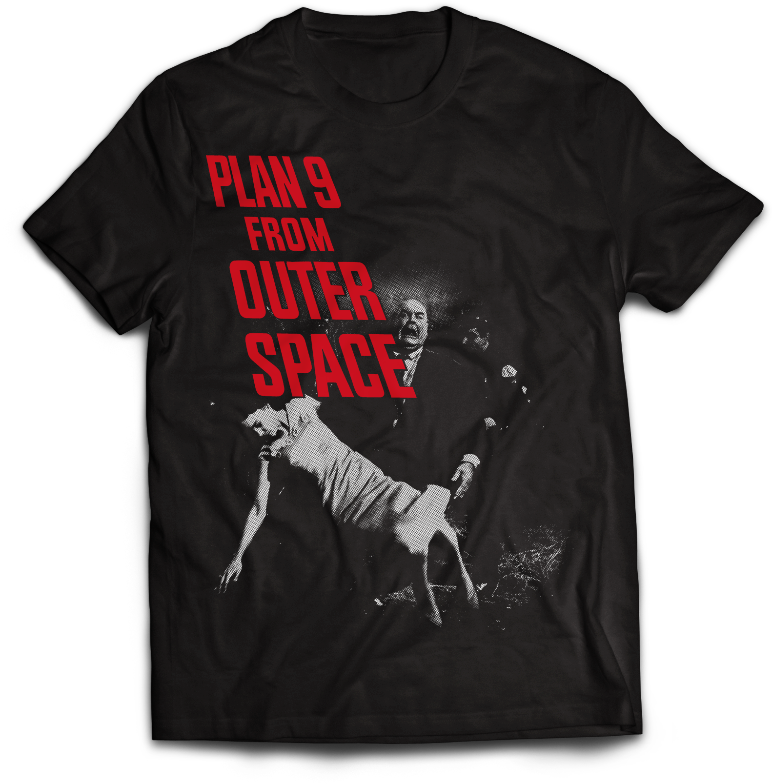 ATOM AGE:  "PLAN 9 FROM OUTER SPACE" TOR & VICTIM T-SHIRT
