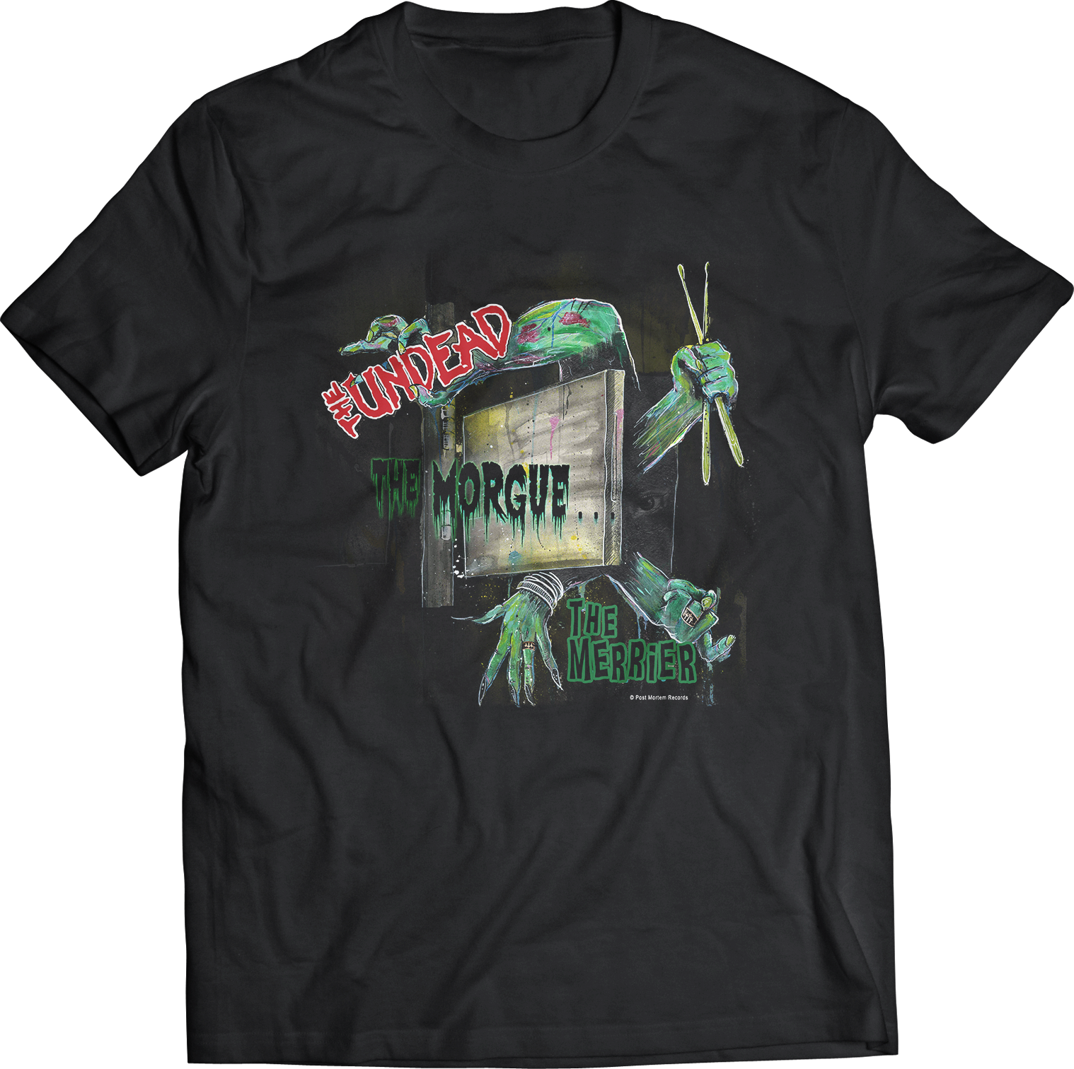 THE UNDEAD "THE MORGUE THE MERRIER" T-SHIRT