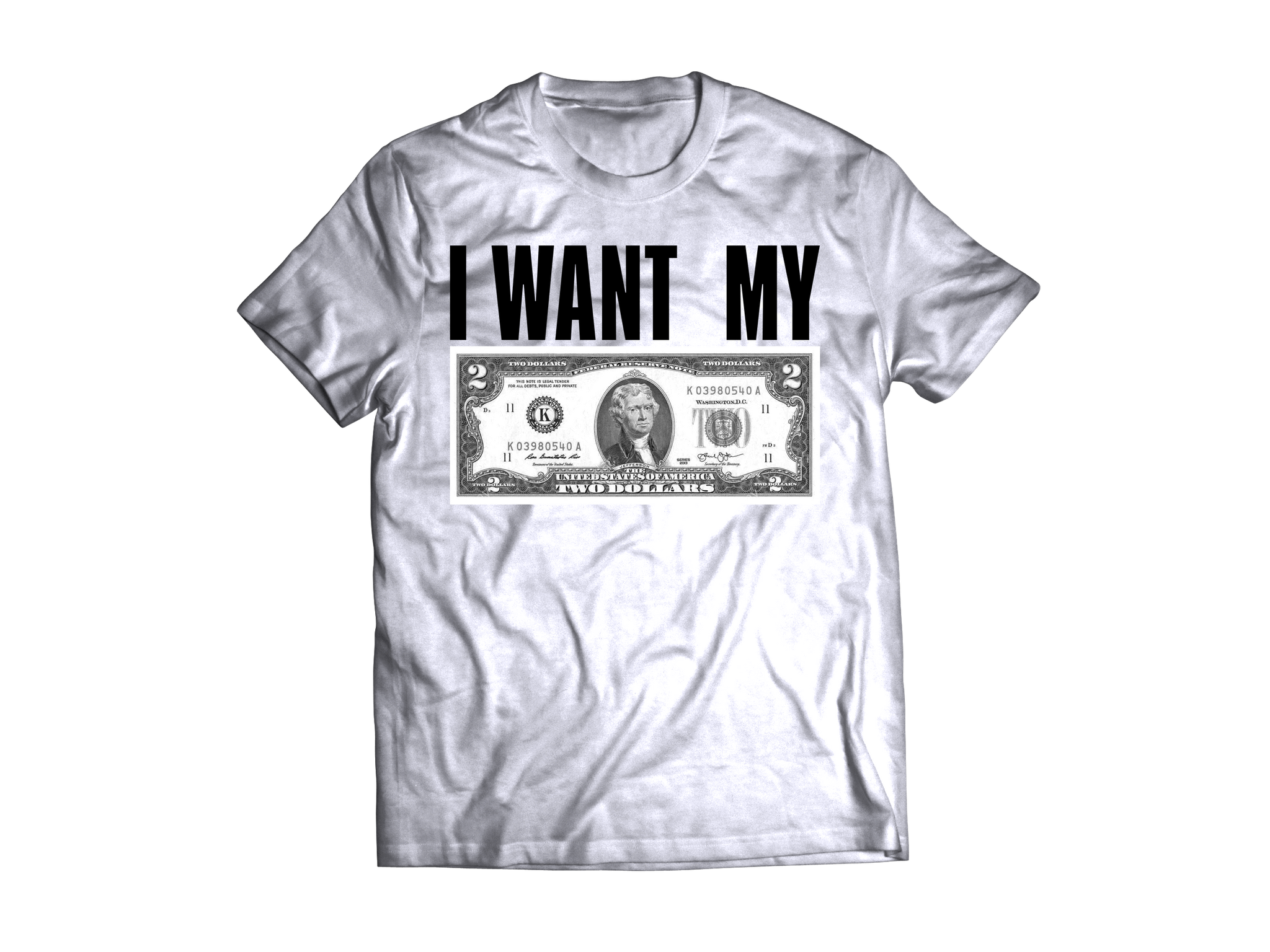 BETTER OFF DEAD "I WANT MY TWO DOLLARS" WHITE T-SHIRT