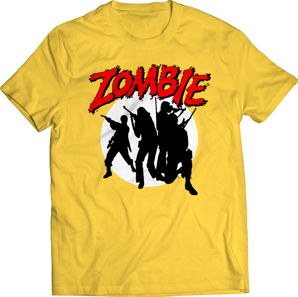 DARIO ARGENTO "ZOMBIE: DAWN OF THE DEAD" SHILOUETTE YELLOW T-SHIRT