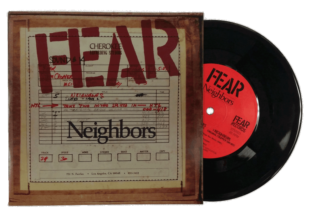 FEAR & JOHN BELUSHI: NEIGHBORS 7" VINYL SINGLE EP