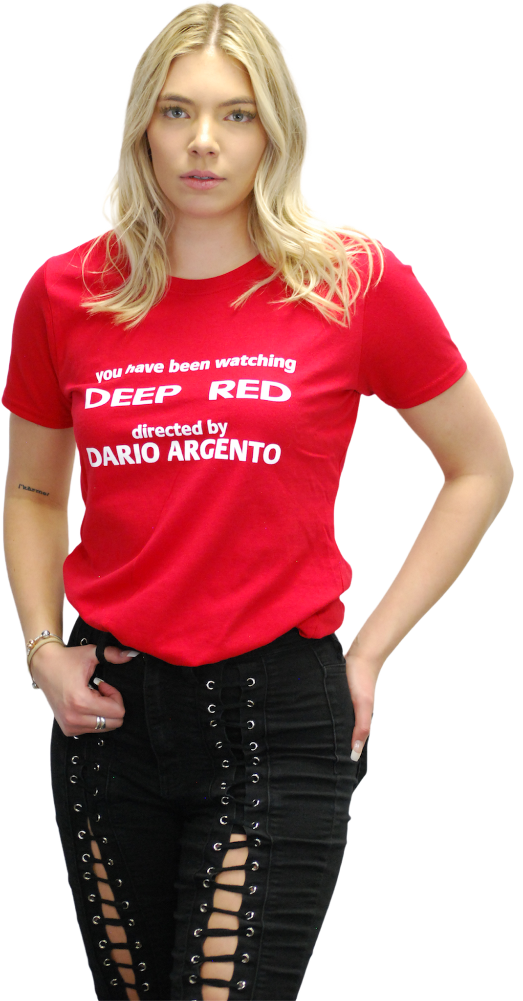 DARIO ARGENTO: DEEP RED CREDITS WOMEN'S T-SHIRT