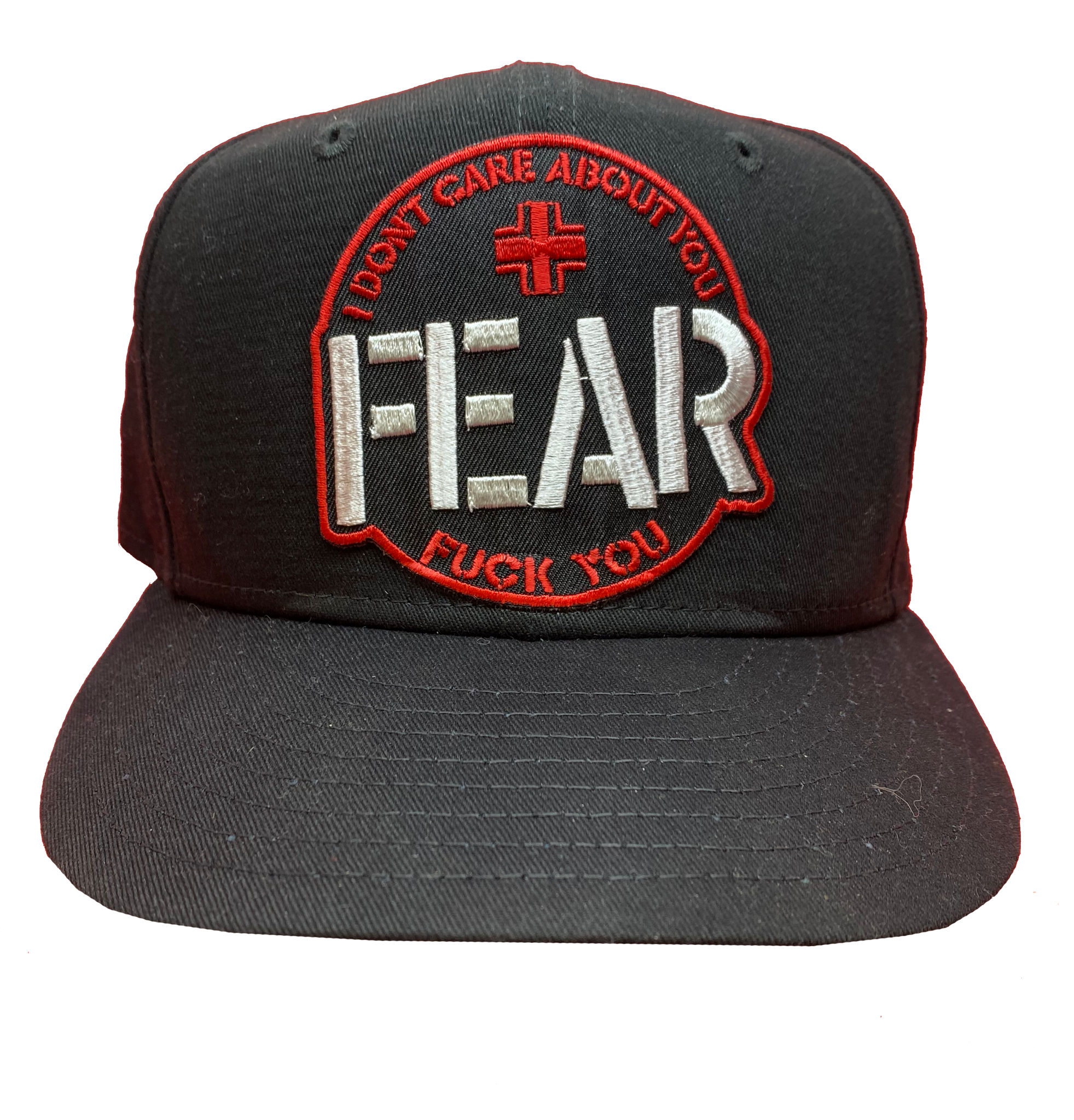 FEAR: "I DON'T CARE ABOUT YOU" EMBROIDERED MESH BACK BALLCAP