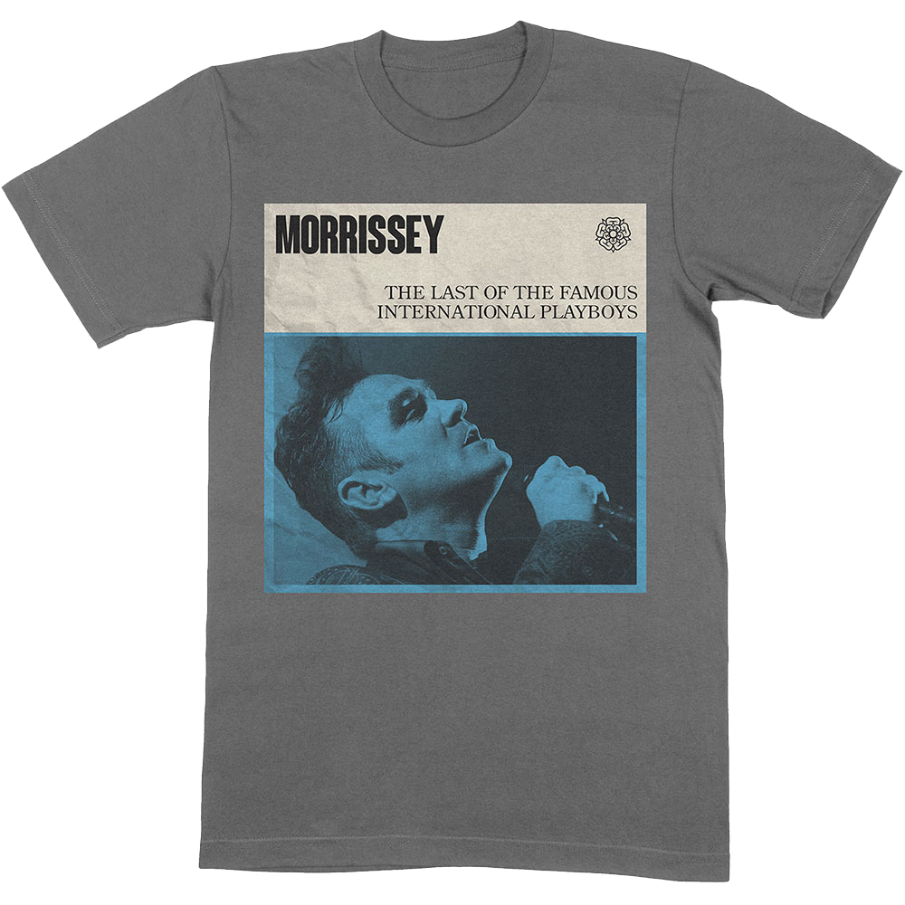 MORRISSEY:  "THE LAST OF THE FAMOUS INTERNATIONAL PLAYBOYS" T-SHIRT