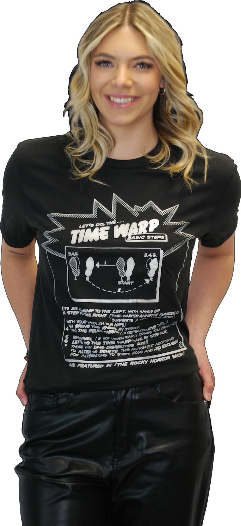ROCKY HORROR PICTURE SHOW "TIME WARP" LIMITED EDITION GLOW IN THE DARK T-SHIRT