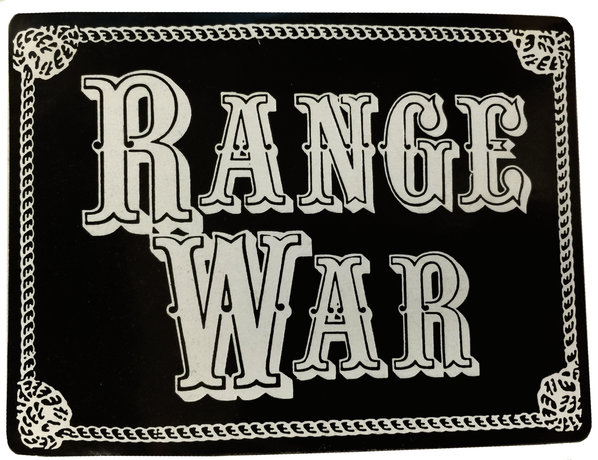 RANGE WAR: LOGO STICKER