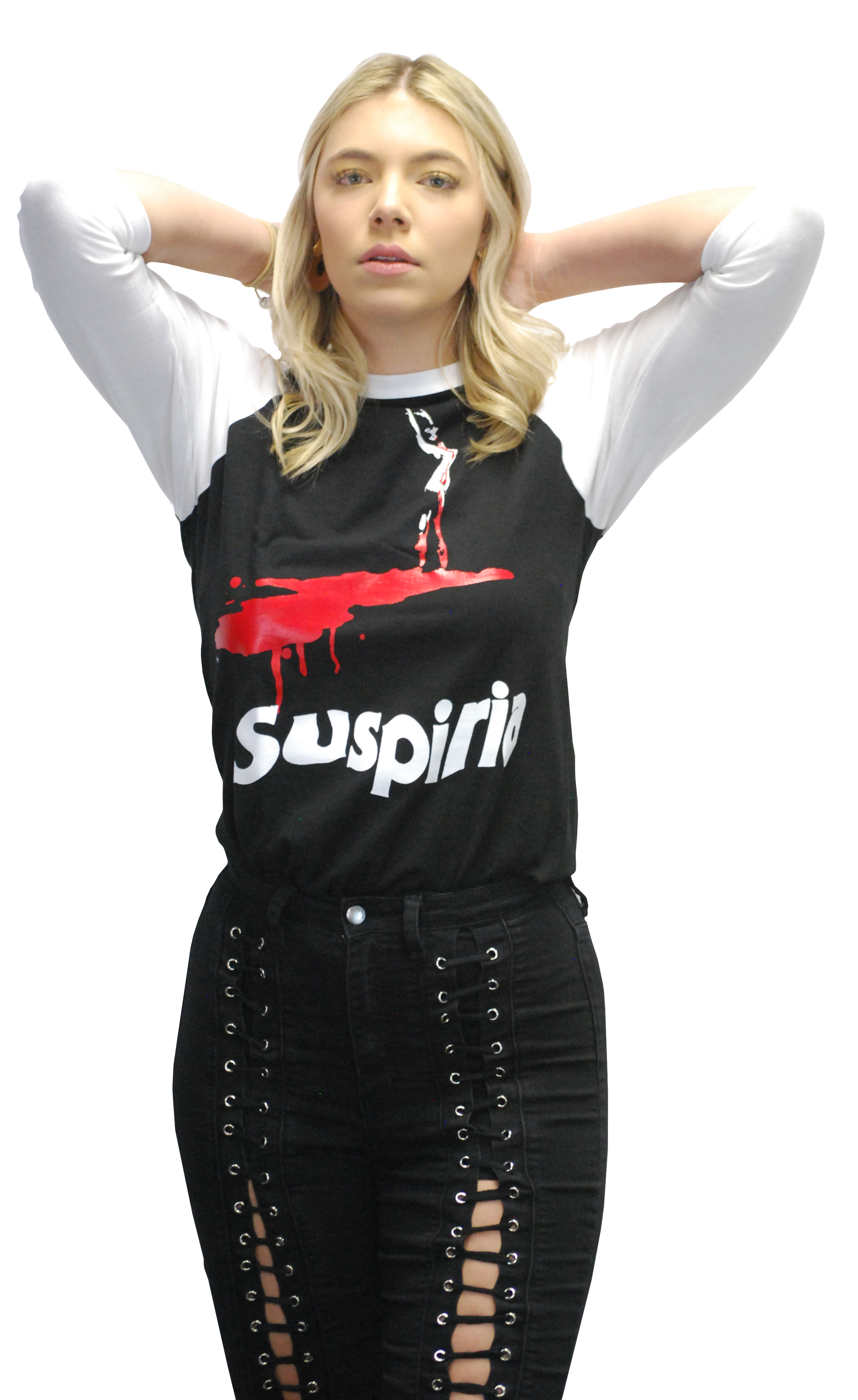 DARIO ARGENTO "SUSPIRIA" WHITE SLEEVED RAGLAN
